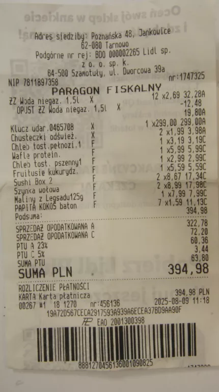 KLUCZ UDAROWY PARKSIDE PASSK 20-LI C4 KOMPLET WALIZKA SUPER STAN GWARANCJA