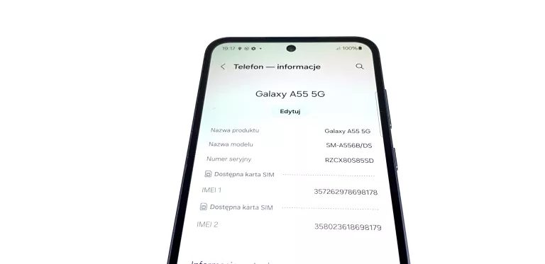 TELEFON SAMSUNG GALAXY A55 5G 8GB/128GB PORYSOWANY EKRAN