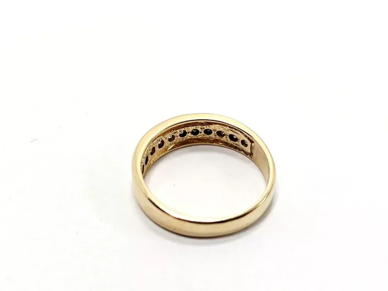 ZŁOTY PIERŚCIONEK Z DIAMENTAMI 585 5,19G 0,44CT 20