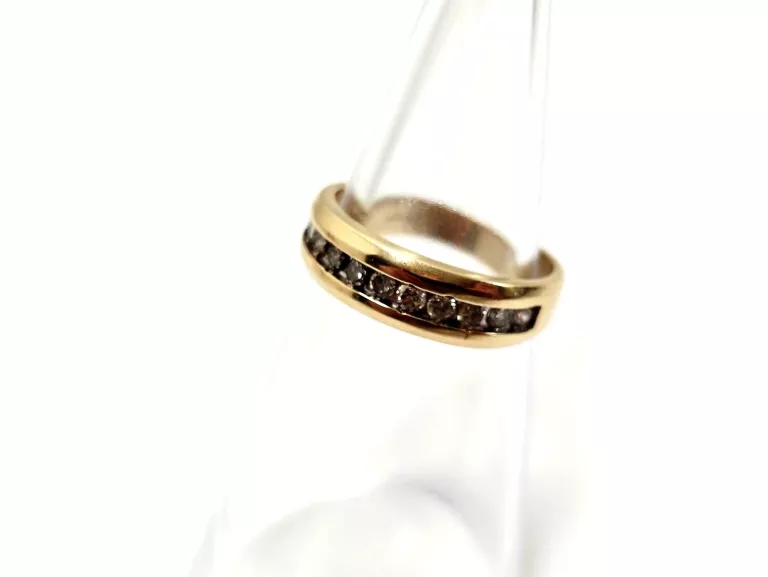 ZŁOTY PIERŚCIONEK Z DIAMENTAMI 585 5,19G 0,44CT 20