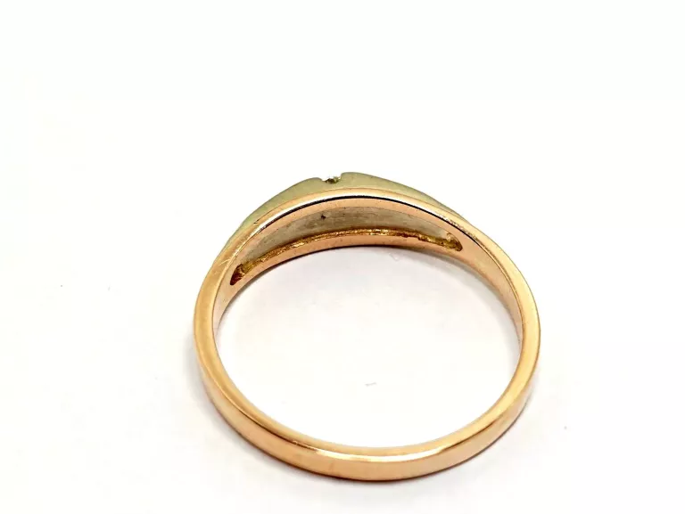 ZŁOTY PIERŚCIONEK Z DIAMENTEM 585 3,04G 0,12CT 17