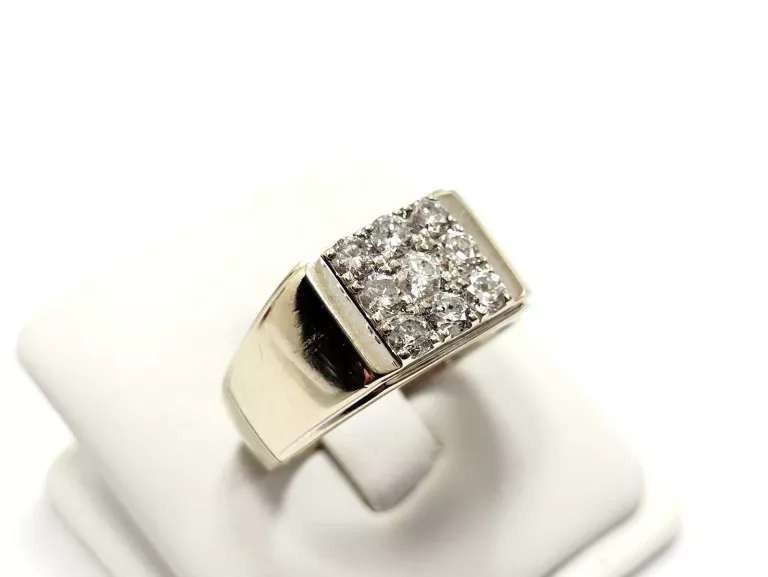 ZŁOTY SYGNET Z DIAMENTAMI 585 9,52G 1,00CT 23