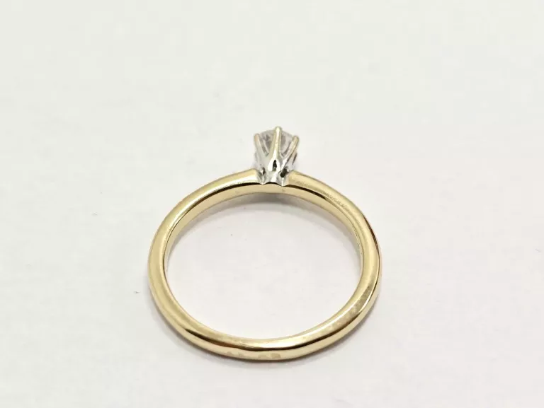 ZŁOTY PIERŚCIONEK Z DIAMENTEM 585 1,82G 0,20CT 7