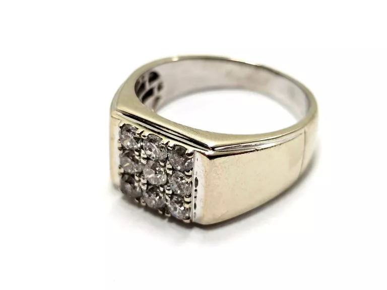 ZŁOTY SYGNET Z DIAMENTAMI 585 9,52G 1,00CT 23