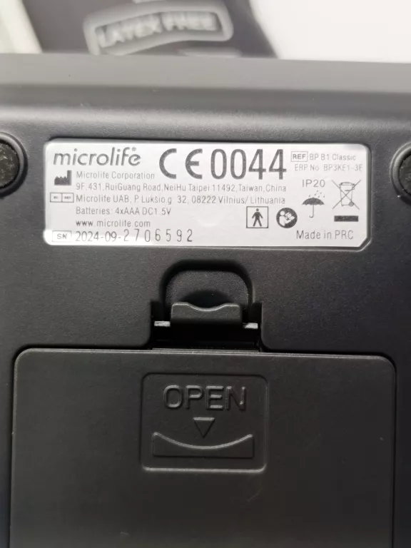 CIŚNIENIOMIERZ AUTOMATYCZNY NARAMIENNY MICROLIFE BP B1 CLASSIC