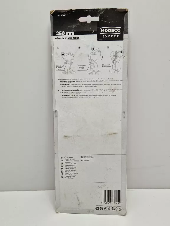 MODECO OBCINAK DO KABLI Z MECHANIZMEM ZAPADKOWYM 250MM MN-26-020