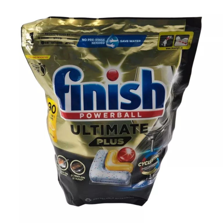 FINISH ULTIMATE PLUS KAPSUŁKI DO ZMYWARKI 90 LEMON