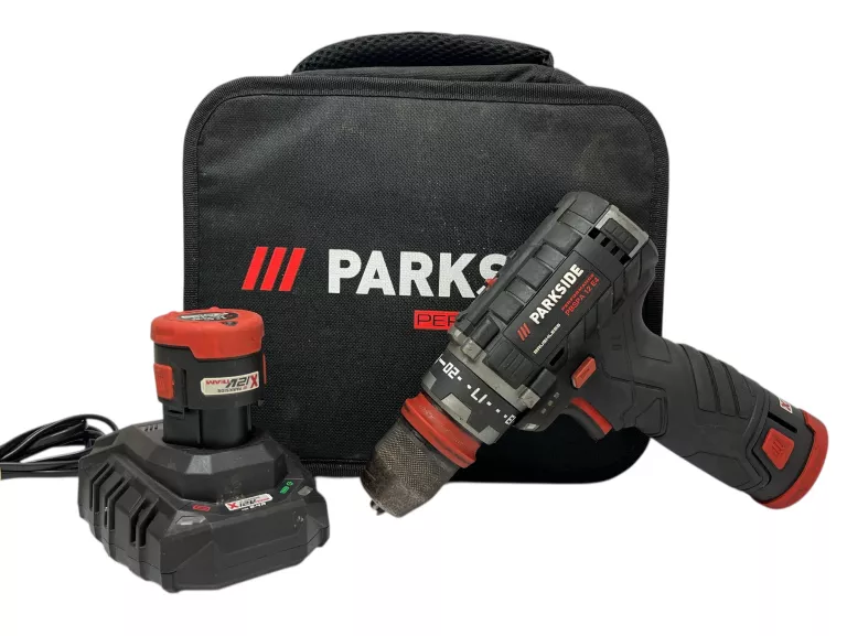 WKRĘTARKA PARKSIDE PBSPA 12 E4 2XAKU, ŁADOWARKA, FUTERAŁ