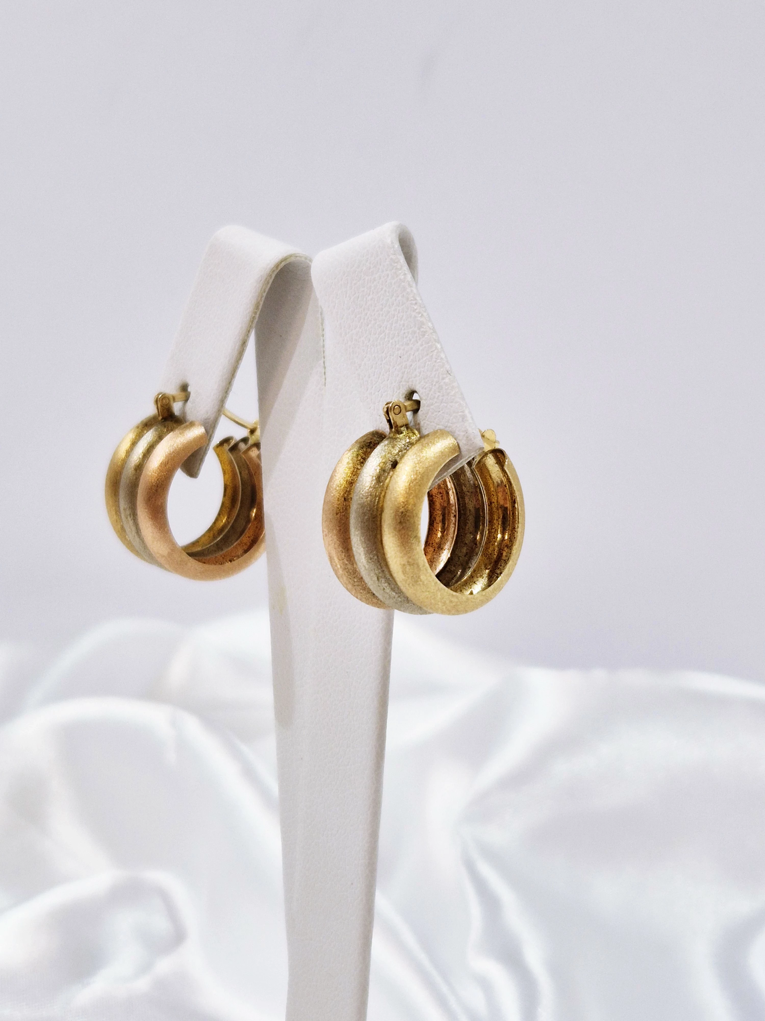 zlote-585-14k-kolczyki-trojkolorowe-kola-potrojne-39g-stan-11323-2