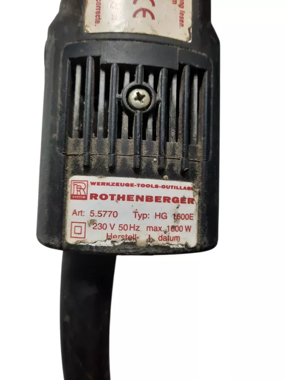 ZGRZEWARKA ROTHENBERGER HG 1600 E