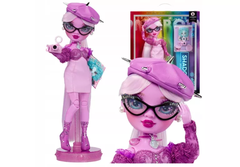 RAINBOW SHADOW HIGH MODNA LALKA LAVENDER LYNN FASHION + AKCESORIA
