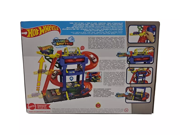 HOT WHEELS MYJNIA ODJAZDOWE ZAKRĘTY AUTKO