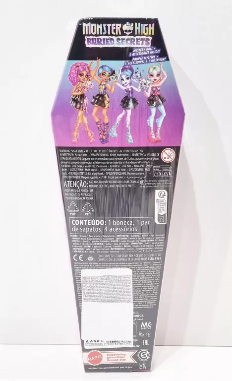 MONSTER HIGH UKRYTE SEKRETY LALKA I AKCESORIA SERIA1 STRASZYNOCOWANKA HYV6