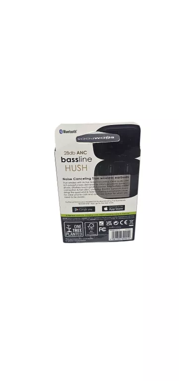 BOOMPODS BASSLINE HUSH 28DB ANC CZARNE