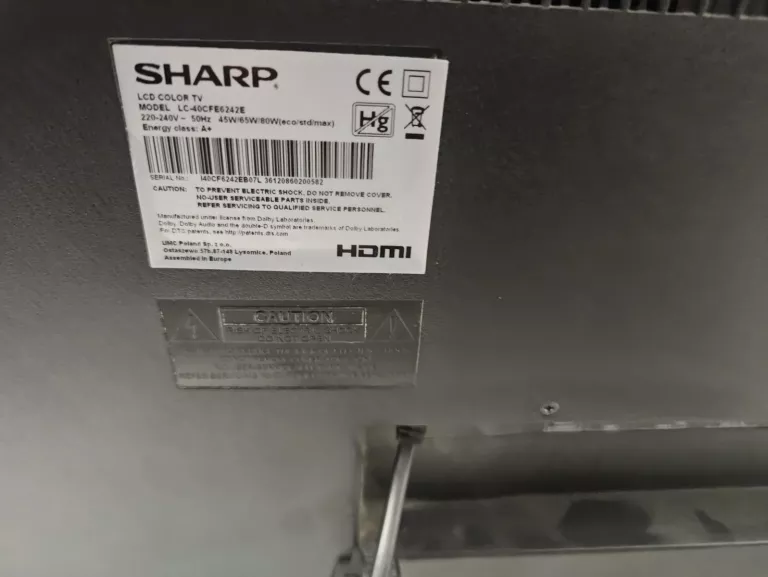 TELEWIZOR SHARP LC-40CFE6242E YOUTUBE PILOT