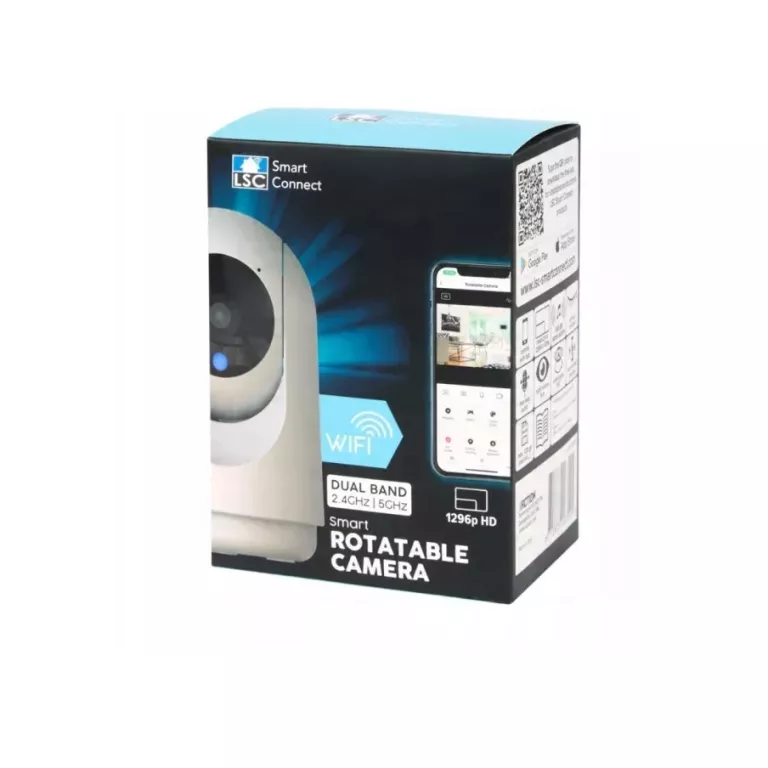KAMERA SMART ROTATABLE CAMERA 1296P HD KOMPLET ZAPLOMBOWANA