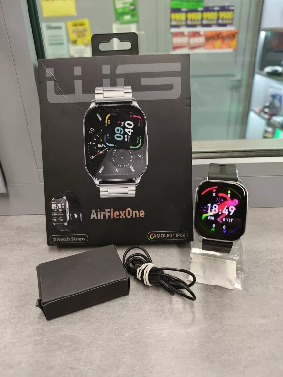 SMARTWATCH WG AIRFLEXONE SREBRNY