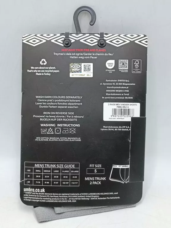 BOKSERKI MĘSKIE UMBRO XL DWUPAK