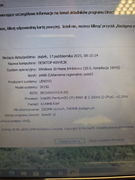 LAPTOP LENOVO G580 ZASILACZ