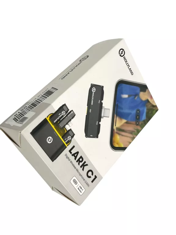 HOLLYLAND LARK C1 DUO - ZESTAW, 2 BEZPRZEWODOWE MIKROFONY KRAWATOWE, USB-C