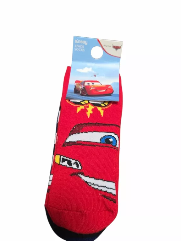 SKARPETKI DZIECIĘCE ZYGZAK MCQUUEN ROZ.23-26