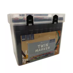 ZESTAW MARKERÓW DWUSTRONNYCH EINHORN TWIN MARKER 60SZT