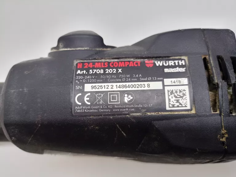 MŁOTOWIERTARKA WURTH H 24 MLS COMPACT