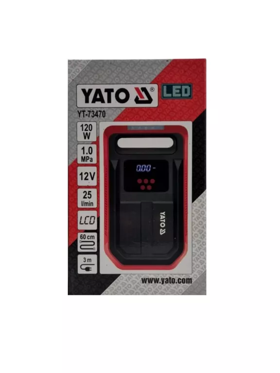 YATO KOMPRESOR SAMOCHODOWY Z WYŚWIETLACZEM YT-73470