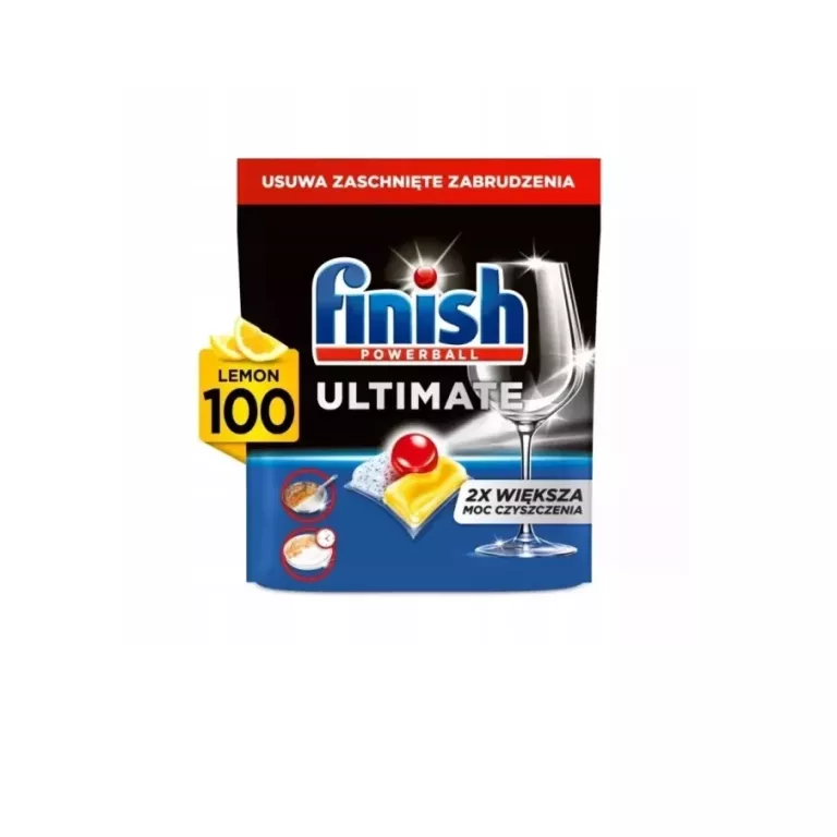 FINISH ULTIMATE KAPSUŁKI DO ZMYWARKI DO NACZYŃ ZAPACH CYTRYNA 100 SZTUK