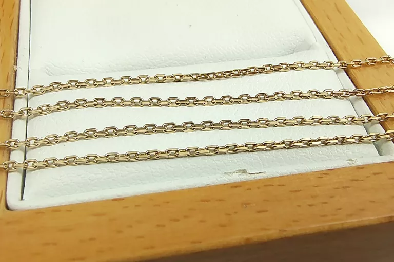 ZŁOTY ŁAŃCUSZEK SPLOT ANKIER P583 2,50G 52,5CM