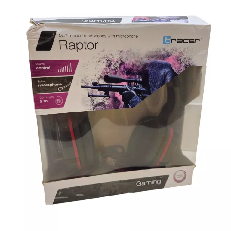 SŁUCHAWKI NAUSZNE TRACER SŁUCHAWKI 2X MINI JACK LUB USB