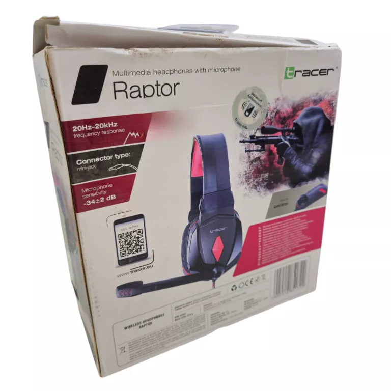 SŁUCHAWKI NAUSZNE TRACER SŁUCHAWKI 2X MINI JACK LUB USB