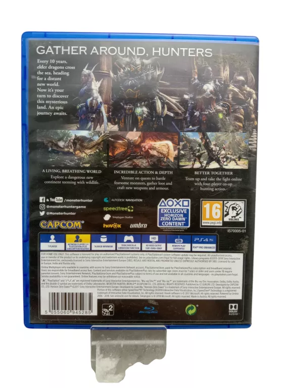 GRA NA PS4 MONSTER HUNTER WORLD