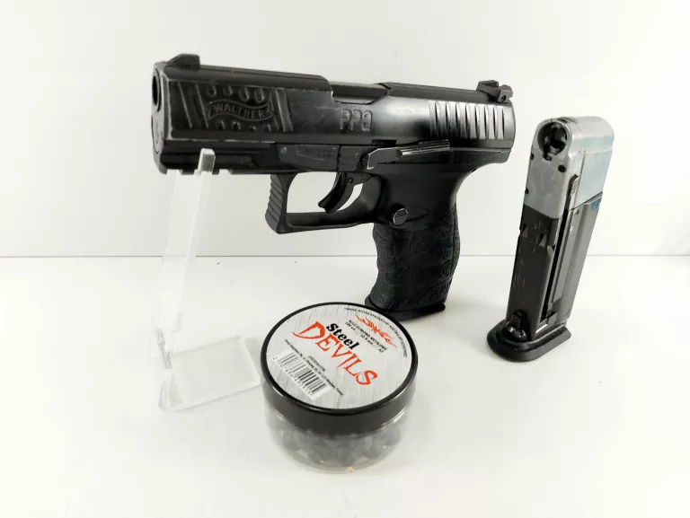 PISTOLET NA KULE GUMOWE WALTHER PPQ M2 T4E .43 + 2X MAGAZYNEK + KULKI