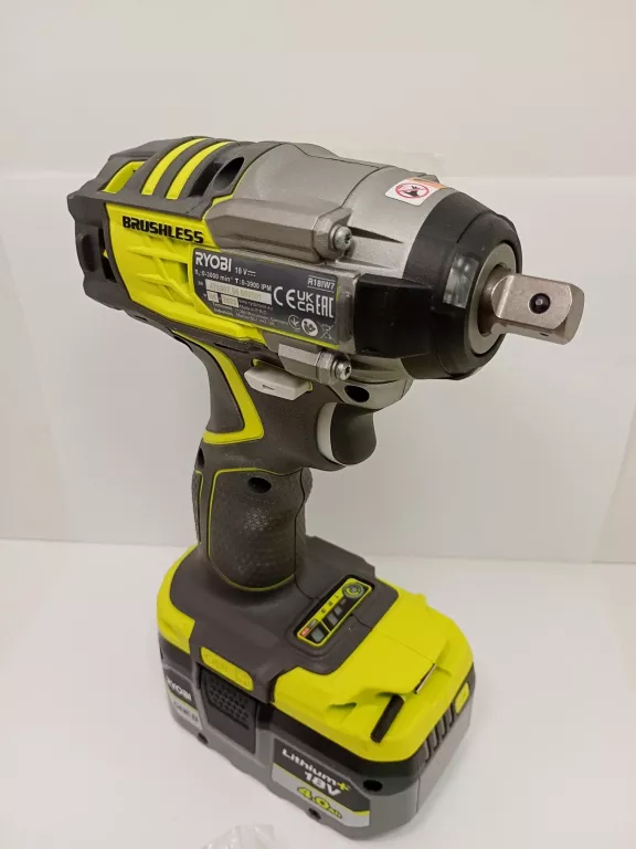 RYOBI AKUMULATOROWY KLUCZ UDAROWY BEZSZCZOTK. 18V R18IW7-0 270NM/ AKU 4.0A