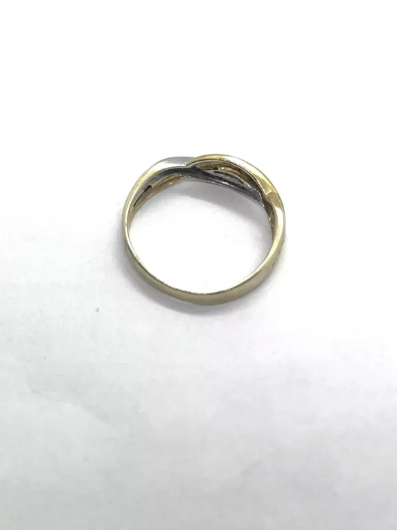 PIEKNY ZŁOTY PIERSCIONEK Z CYRKONIAMI P.333 /R.20