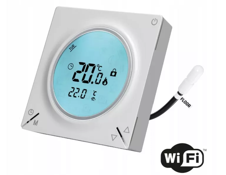 TERMOSTAT PROGRAMOWALNY HD-T300.W Z KOMUNIKACJĄ WI-FI - BIAŁY