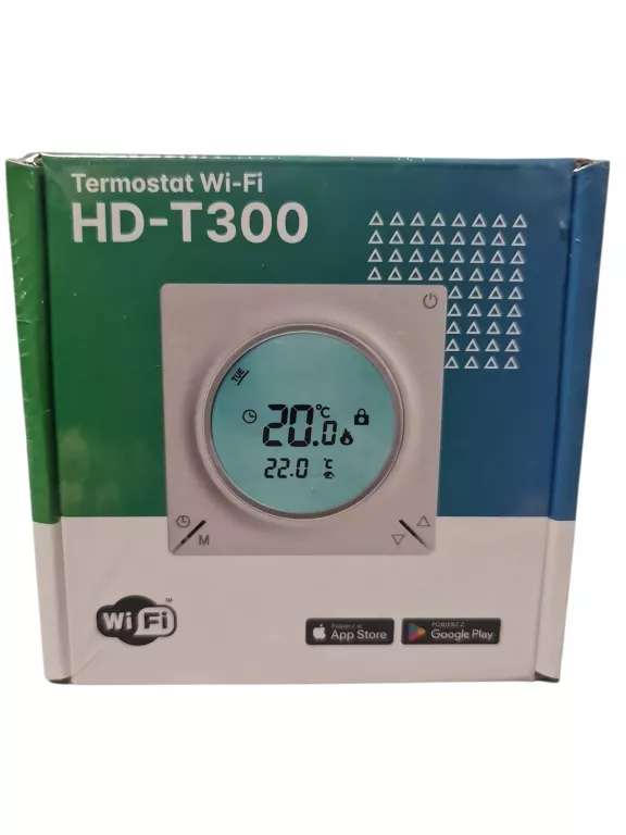 TERMOSTAT PROGRAMOWALNY HD-T300.W Z KOMUNIKACJĄ WI-FI - BIAŁY