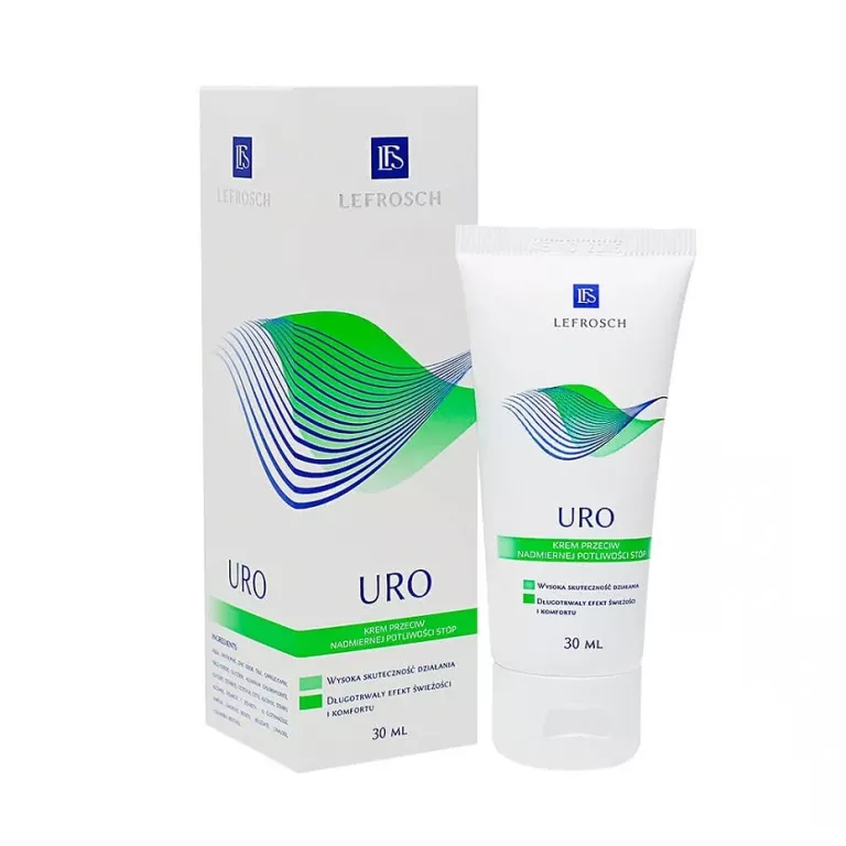 LEFROSCH URO KREM DO STÓP 30 ML KREM PRZECIW NADMIERNEJ POTLIWOŚCI STÓP