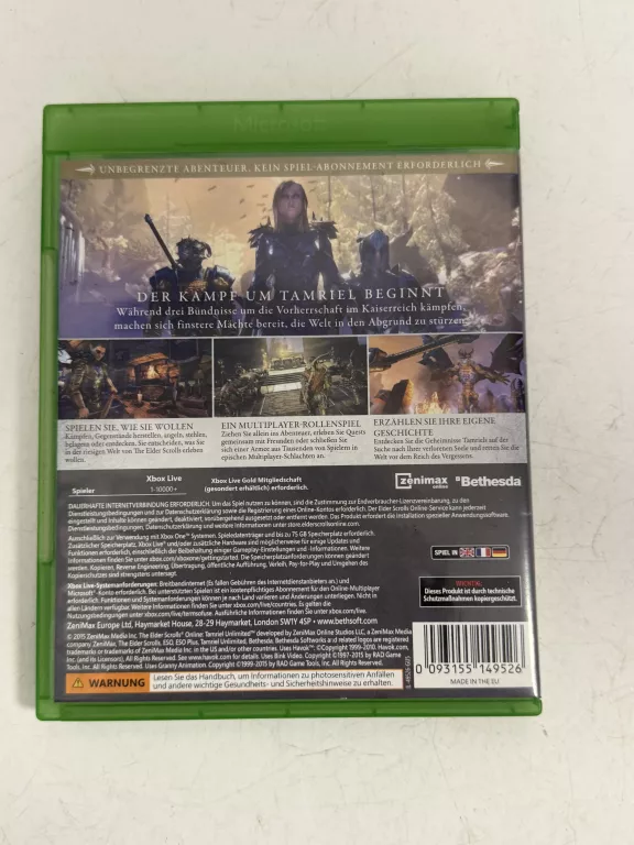 GRA XBOX ONE THE GLDER SCROLLS