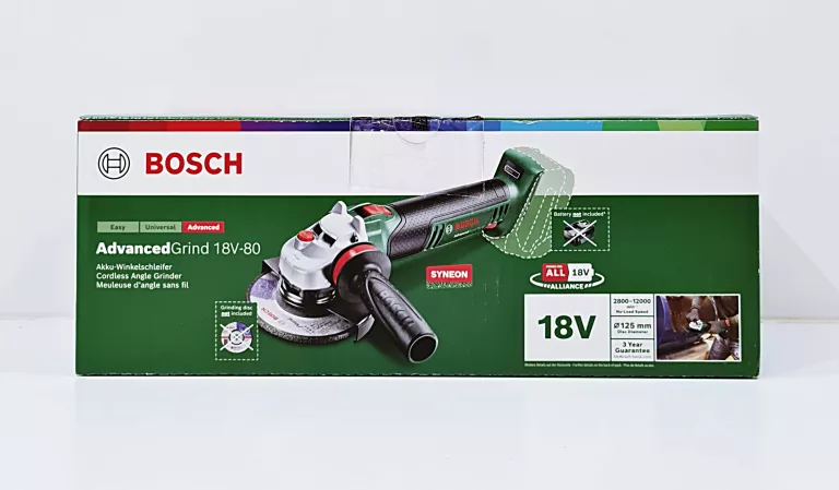 BOSCH ADVANCEDGRIND SZLIFIERKA KĄTOWA 18V-80 | 0 603 3E5 100