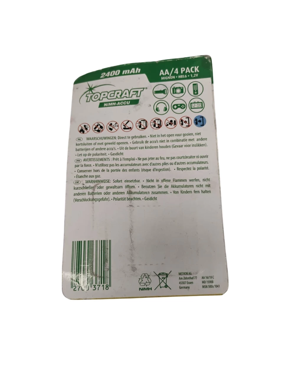 akumulatorki-topcraft-nimh-accu-aa-4pak-2400mah-ean-gtin-4891199199806
