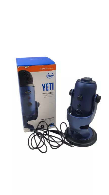 LOGITECH BLUE YETI MIKROFON USB DO NAGRYWANIA YOUTUBE TWITCH STREAMING GRY