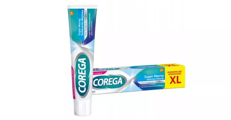 COREGA SUPER MOCNY DELIKATNIE MIĘTOWY KREM MOCUJĄCY DO PROTEZ, 70 G