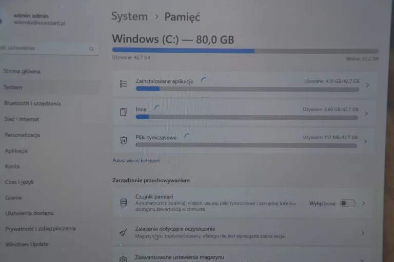 LAPTOP HUAWEI MATEBOOK D15 15,6" AMD RYZEN R5 3500U 8GB 256GB SSD WIN11