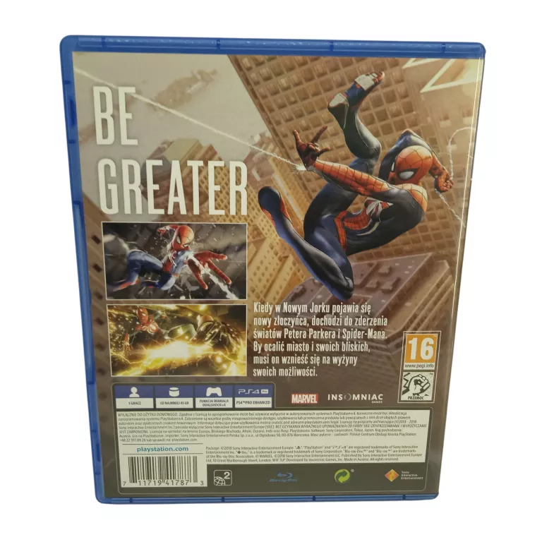 GRA PS4 SPIDER-MAN