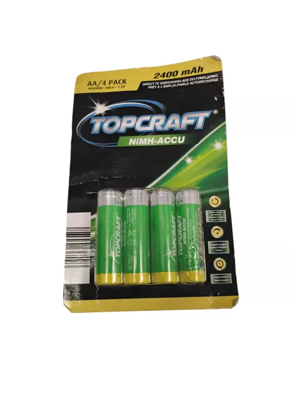 AKUMULATORKI TOPCRAFT NIMH-ACCU AA 4PAK 2400MAH