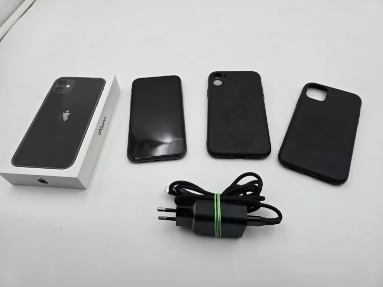 SMARTFON APPLE IPHONE 11 64GB 6.1" CZARNY MHDA3PM/A KONDYCJA 83%