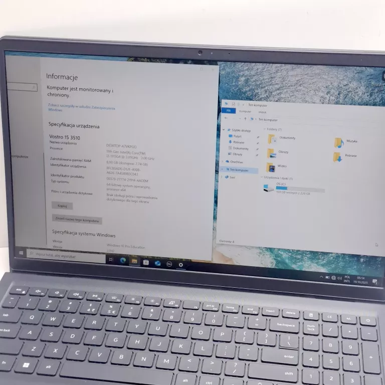 LAPTOP DELL VOSTRO 15 3510 8/256GB INTEL I3