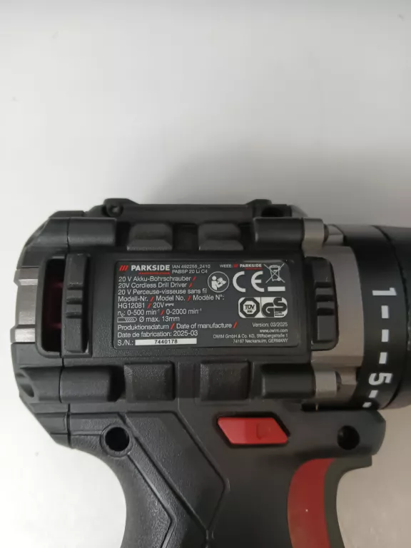 WKRĘTARKA PARKSIDE PABSP 20LI C4 + AKU 2.0